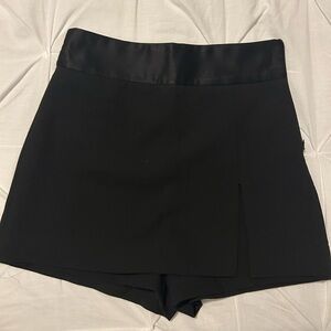 Zara Black Skorts with Slit on front left leg